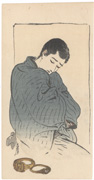 Book Illustration: Sayama Motosuke from the novel The Gold Demon